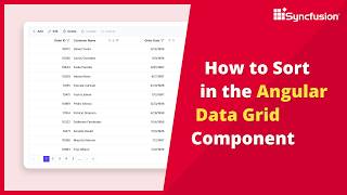 How to Sort in the Angular Data Grid Component