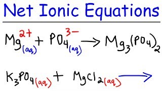 Precipitation Reactions & Net Ionic Equations - Chemistry