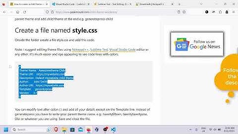 How to Create a WordPress Child Theme Without Plugin (Beginner