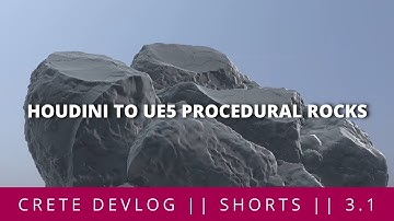 Short CRETE Devlog || 3.1 || Procedural Rocks || Houdini to Unreal Engine 5