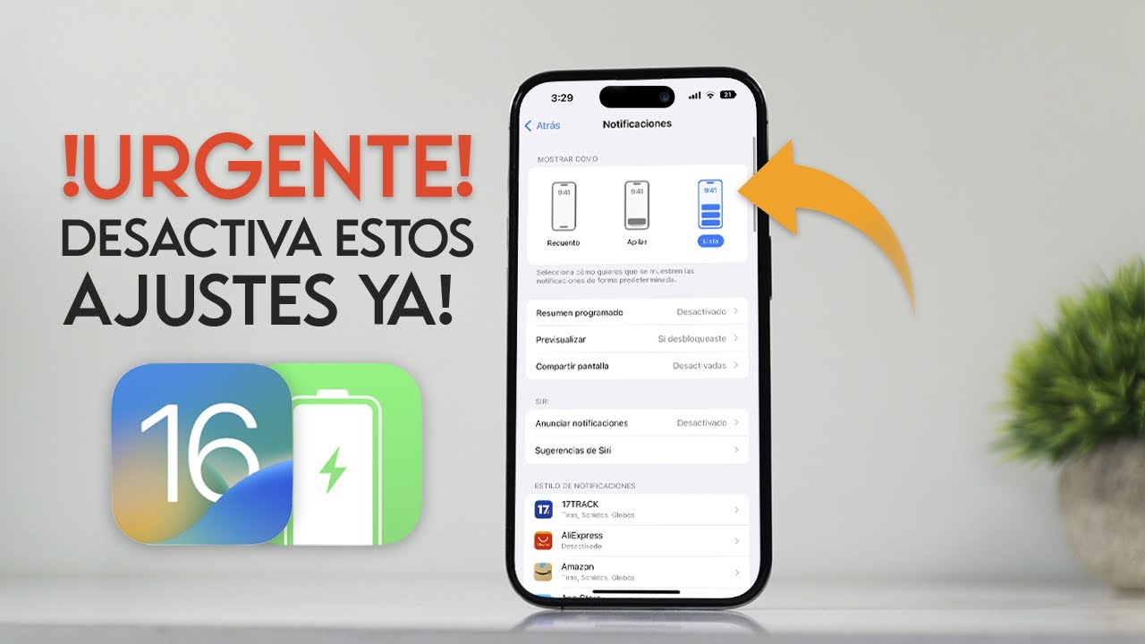 iOS 16: +10 Ajustes Para AHORRAR BATERÍA En Tu iPhone 🔋 - YouTube