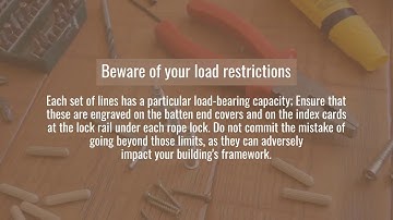 Counterweight System Theatre | Installation Theatrical Engineering | 2020