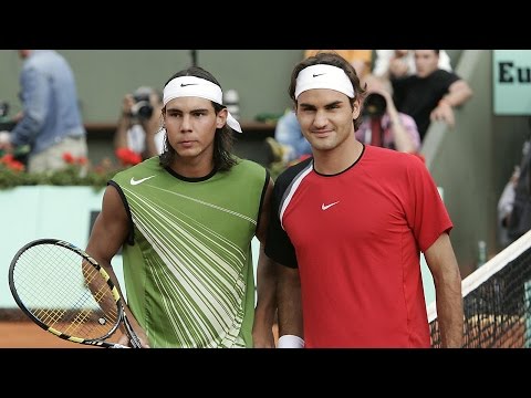 Nadal vs. Federer 2005 French Open Semi-Final | Highlights