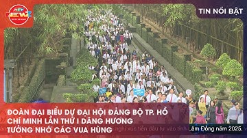 ĐOÀN ĐẠI BIỂU DỰ ĐẠI HỘI ĐẢNG BỘ TP. HỒ CHÍ MINH LẦN THỨ I DÂNG HƯƠNG TƯỞNG NHỚ CÁC VUA HÙNG