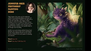 A conversation and demo with Fantasy illustrator, Jennifer Ober