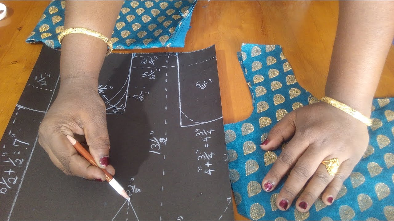 Cross cut  lining blouse  with full  measurements YouTube
