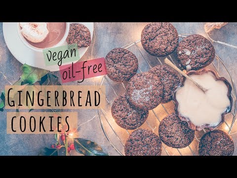 SOFT, CHEWY GINGERBREAD COOKIES | Vegan and Oil-Free