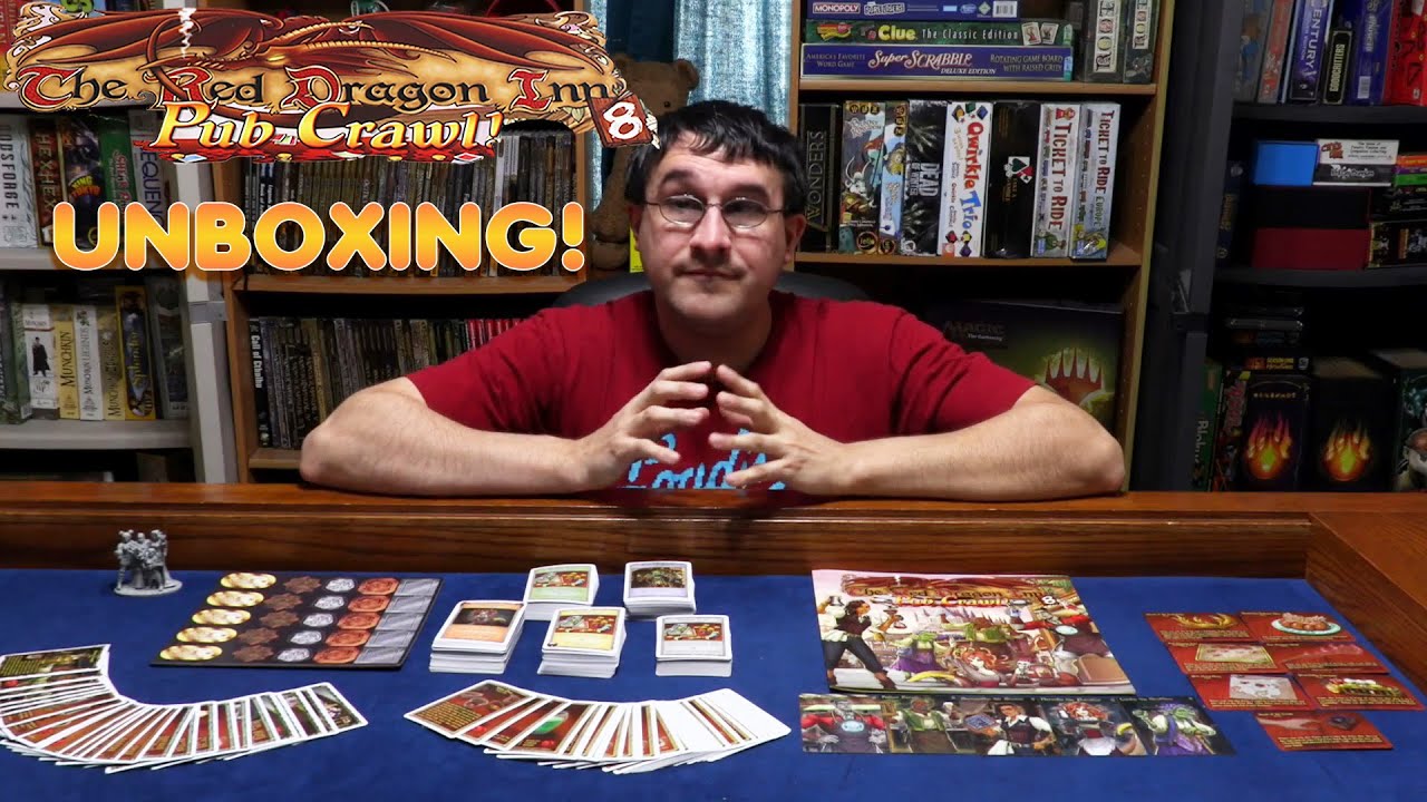 Red Dragon Inn 8 Pub Crawl unboxing Collector's Edition YouTube