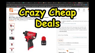 Crazy Clearance Tool Deals At Walmart \& Milwaukee Tool Deals At Home Depot