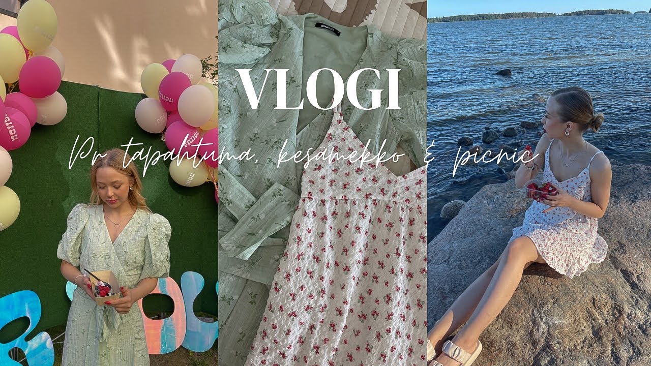 VLOGI | Friidu pr-tapahtuma, kesämekkoja & picnic 🍓