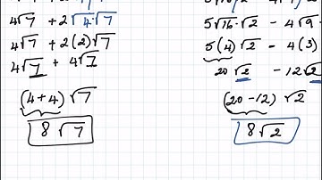 Algebra 1: Chapter 10-3: Operations with Radical Expressions