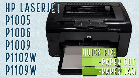 Paper Feed and Jam Problem on HP Laserjet P1102w Printer