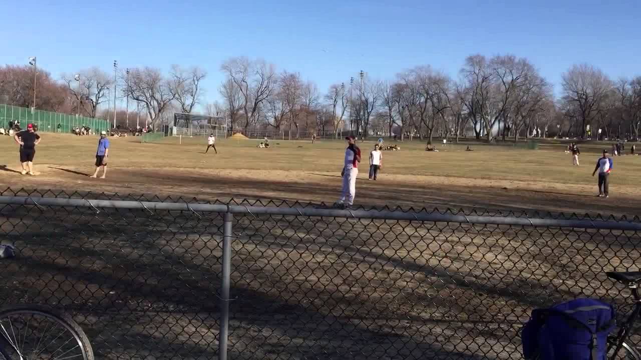 Watching a pick up Softball game in the plateau YouTube