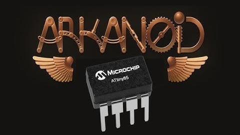 Play ARKANOID Breakout on this ATtiny85 - based mini Game Console