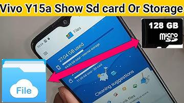 Vivo Y15a show sd card or internal storage option
