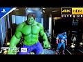 Insame battle Hulk vs Abomination - Marvel's Avengers on PS5 PRO 😍| 4k HDR 60FPS