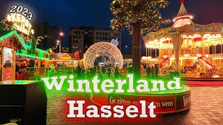 Christmas Market Winterland in Hasselt, Belgium 2023 (Christmas Evening)