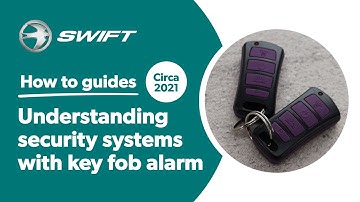 Understanding security systems with key fob alarm in your Swift Caravan (circa 2021)