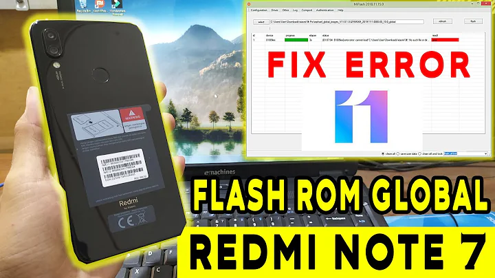 Solusi ERROR MI FLASH TOOL No Such File or Directory XIAOMI REDMI NOTE 7 MIUI 11