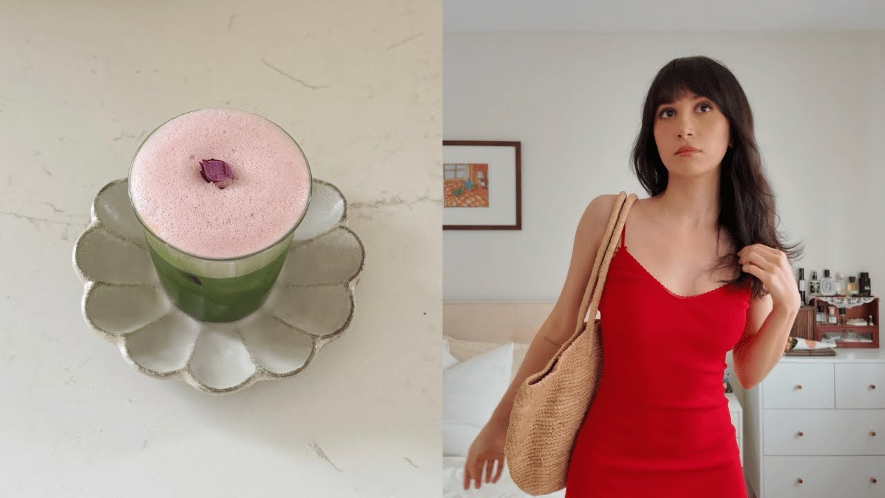 slow days vlog: cou cou intimates, making matcha panna cotta & some new pretty cups from kinto !!