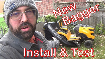 How To: Installing a Bagger on my Cub Cadet - And First Test