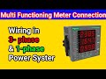 Mult functional meter connection in 3 phase  1phase power system