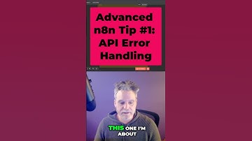 Advanced n8n Error Handling in APIs #n8n #nocode #automation