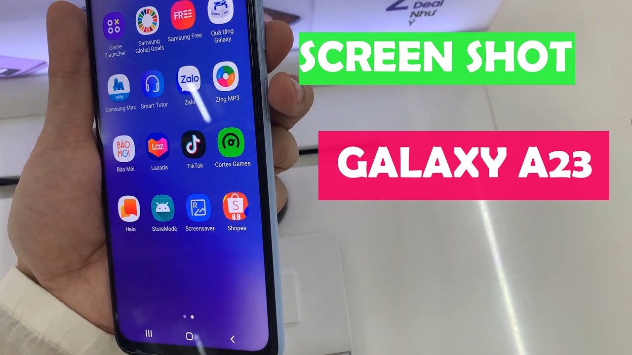 How to take screenshots on Samsung Galaxy A23 YouTube