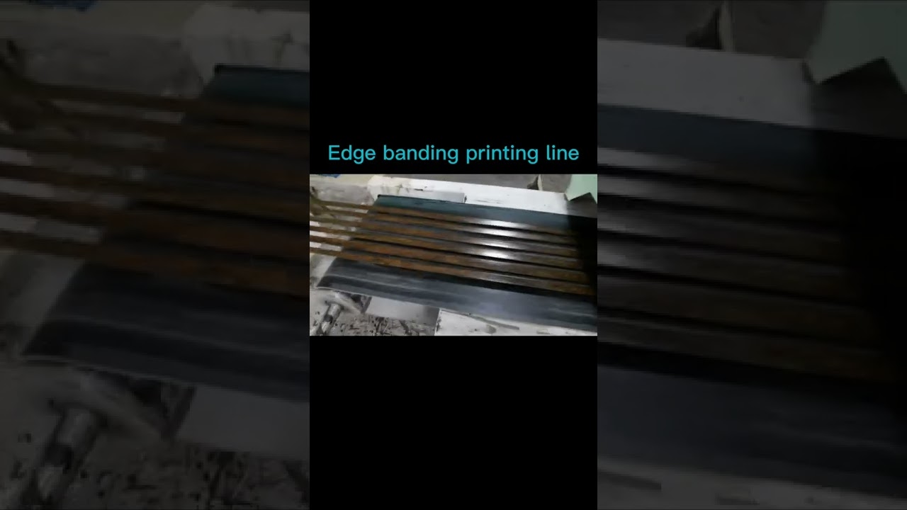 high speed edge banding printing line
