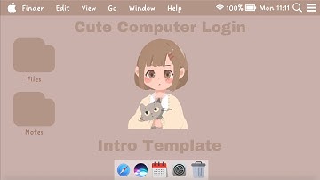 Cute Computer Login Intro Template | No Text | ThatsLyra