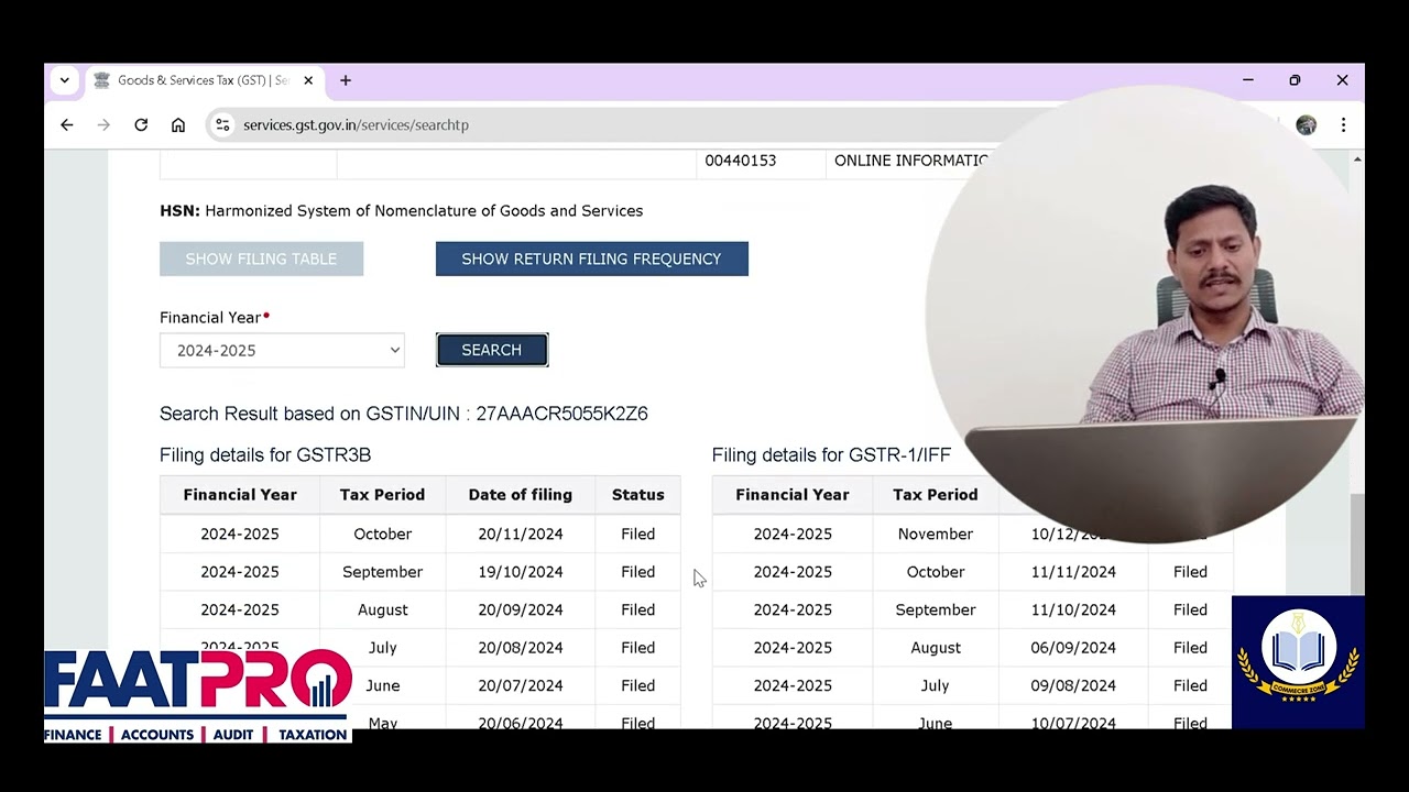 HOW TO CHECK GST NUMBER AND FILING STATUS