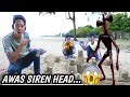 PERTAMA KALINYA BIKIN ISTANA PASIR TERMEGAH DIPANTAI, DISERANG SIREN HEAD? | Mikael Family