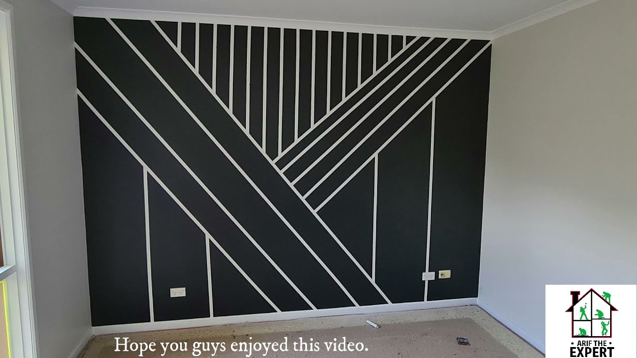 FEATURE WALL PAINTING DESIGN YouTube