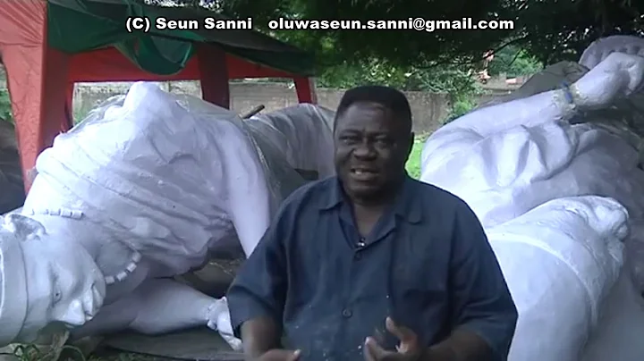 BODUN SHODEINDE THE CREATOR OF "WELCOME TO LAGOS STATUE".