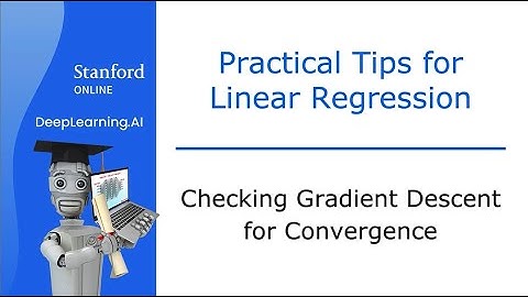27.Checking gradient descent for convergence