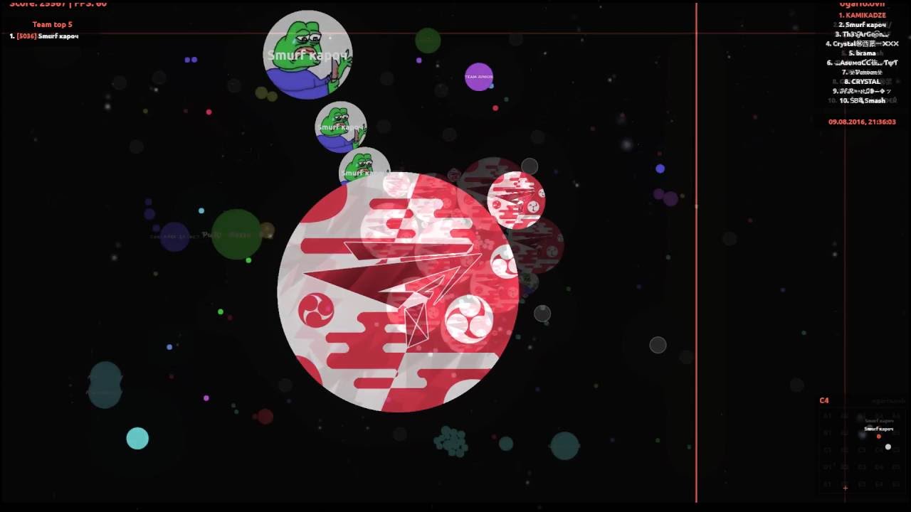 Agar.io - Perfect moments in agar.io // version(OGARio by szymy)