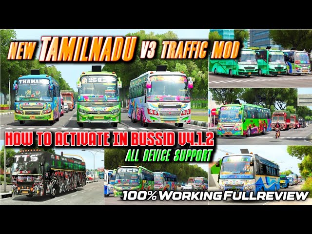 New Tamilnadu V3 Traffic Mod|How To Download & Activate Fullreview Bussid 4.1.2 #rsgamingupdates class=