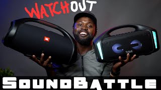 A game changer here! Stormbox Blast vs JBL Boombox 2 SOUND BATTLE!