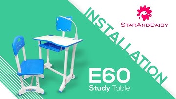StarAndDaisy E60 Study table installation video for 3 to 10 years