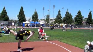 Ben Woodruff javelin throw 74.12 april 2012