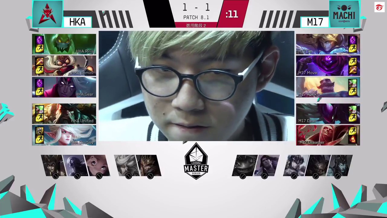 M17 vs HKA Match #3| League Master Series (LMS) | Spring 2018 W2D1