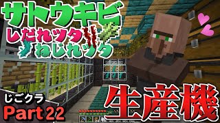 ネザー生活 村人とイチャイチャしながら サトウキビ しだれツタ ねじれツタ生産機を作ります マイクラ 実況プレイ Part22 じごクラ Youtube