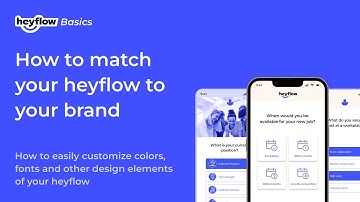 Design basics — how to match your heyflow to your brand