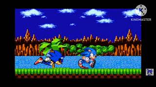 Sonic exe Chases Sonic.