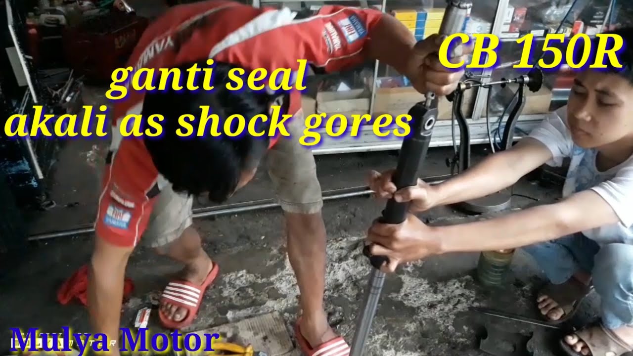 #CB 150R. Cara baik ganti seal shock depan dan akali as shock gores.