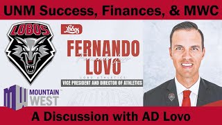 UNM AD Lovo Discusses Lobo Athletic Success, Football, Finances, Revenue Sharing & the Mountain West