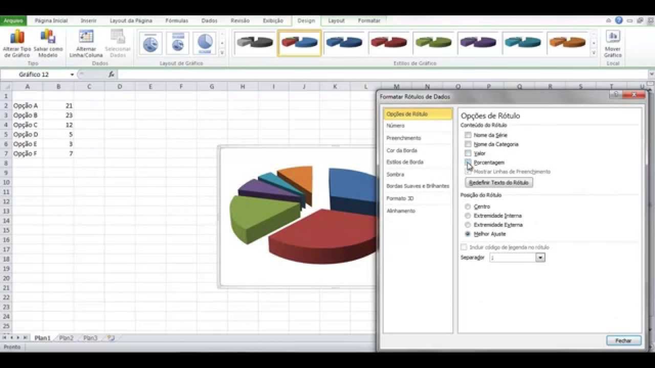 Como construir um gráfico - pesquisa quantitativa