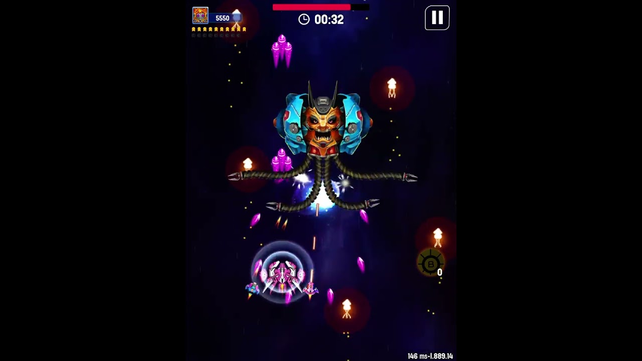 Space shooter boss 34  half death bar ￼￼￼