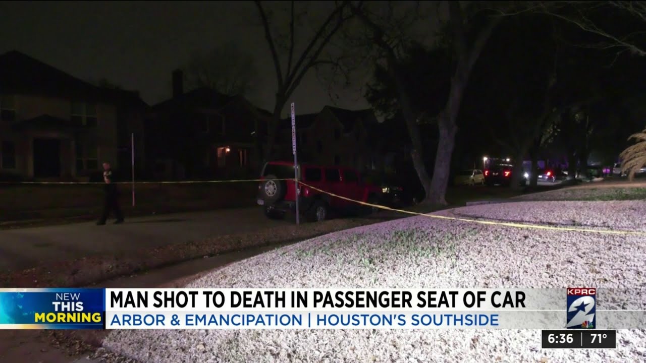 Man shot to death in passenger seat of car on Houston's south side ...