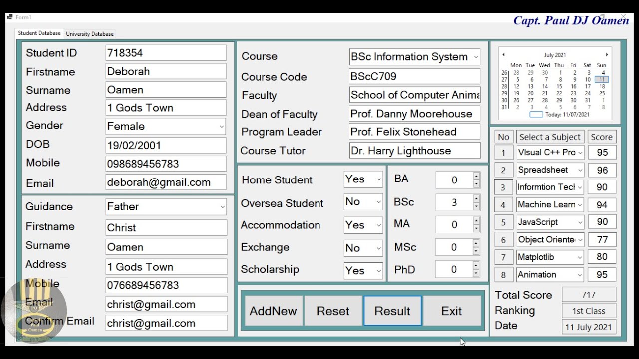 Overview of Student Management System Developed Using MySQL Database in ...